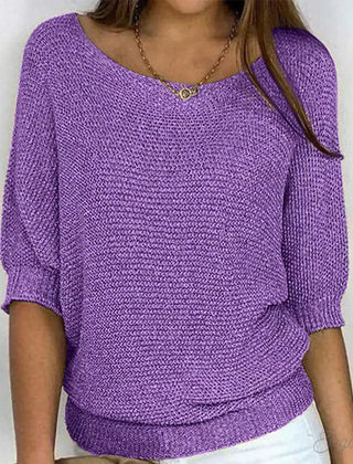 Christine Brewer Bianca women's knit sweater, lightweight summer breezy design, soft fabric, and stylish fit.