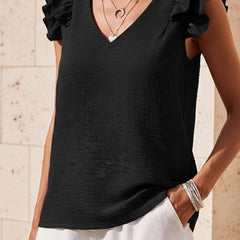 Christine Brewer Grace V-Neck Top for Women, stylish and comfortable women's top in a flattering V-neck design.