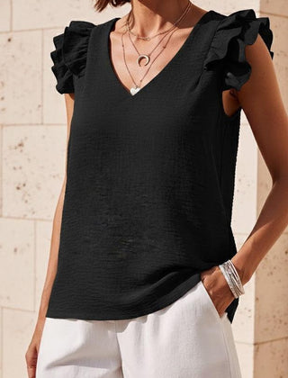 Christine Brewer Grace V-Neck Top for Women, stylish and comfortable women's top in a flattering V-neck design.