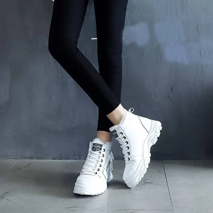 Lark | Snow Boots Winter Boots Waterproof Ankle Boots Women Warm Fur Lined Lace Up