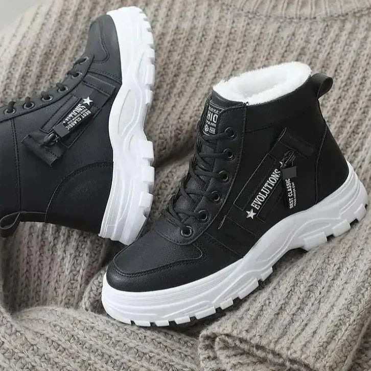 Lark | Snow Boots Winter Boots Waterproof Ankle Boots Women Warm Fur Lined Lace Up