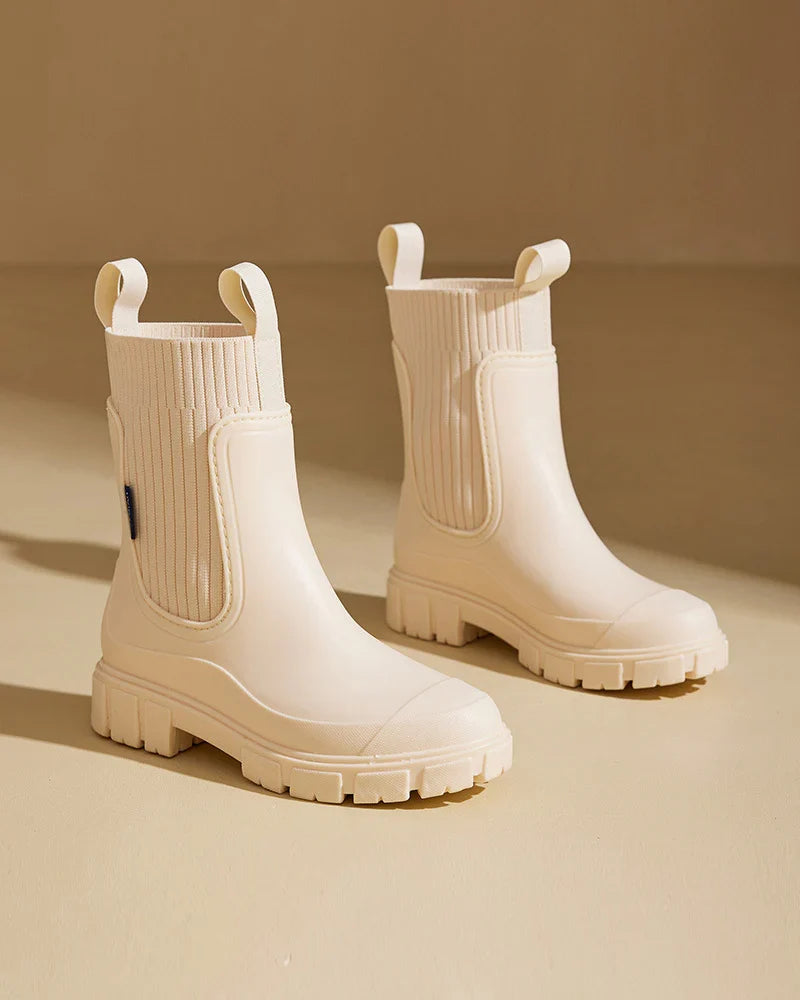Maisie | Chelsea Boots Rain Boots Waterproof Ankle Boots Women Winter Lug Sole Slip On