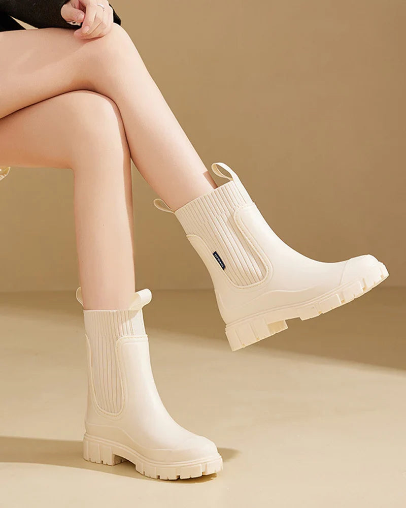 Maisie | Chelsea Boots Rain Boots Waterproof Ankle Boots Women Winter Lug Sole Slip On