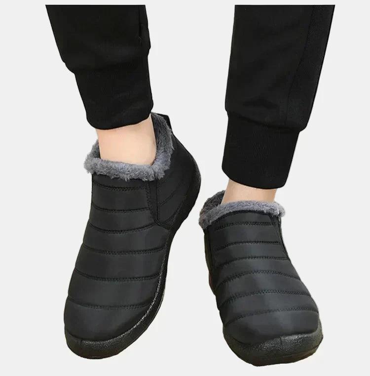 Aurora1 | Waterproof Boots, Ankle Boots, Women, Quilted, Fleece Lined, Slip On, Warm, Winter, Snow