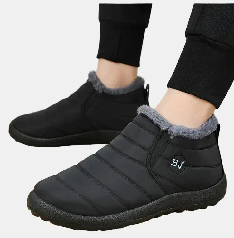 Aurora1 | Waterproof Boots, Ankle Boots, Women, Quilted, Fleece Lined, Slip On, Warm, Winter, Snow
