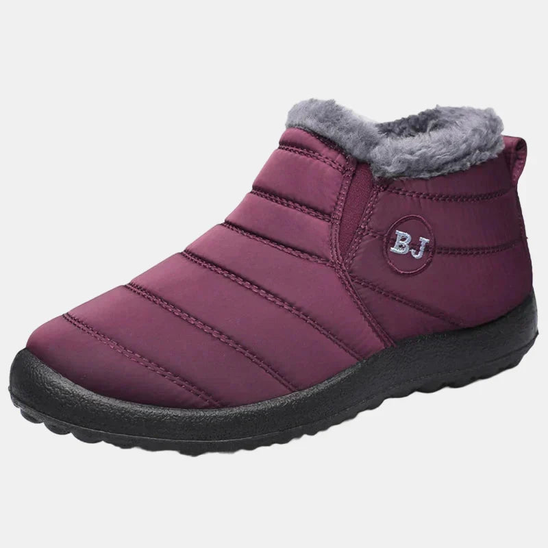 Aurora1 | Waterproof Boots, Ankle Boots, Women, Quilted, Fleece Lined, Slip On, Warm, Winter, Snow