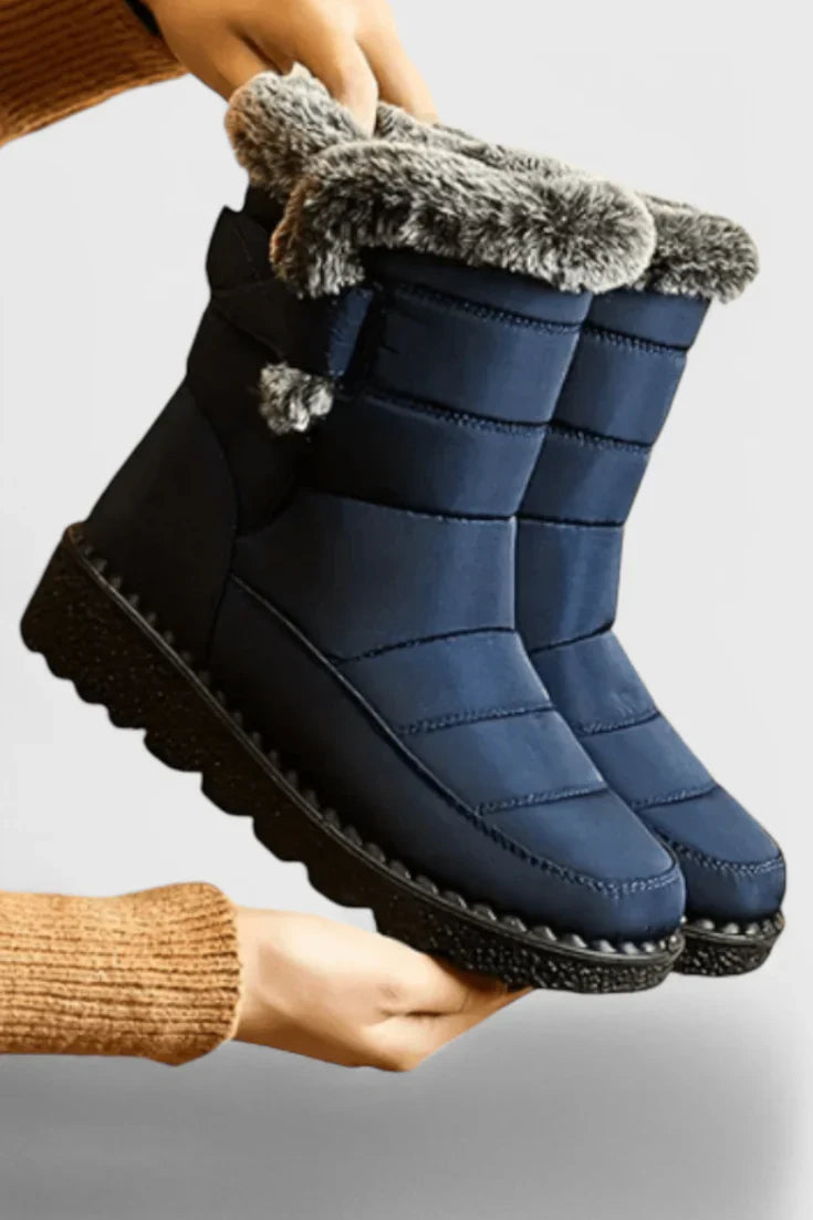 Petra | Snow Boots Winter Boots Waterproof Women Warm Fur Lined Faux Fur Mid Calf