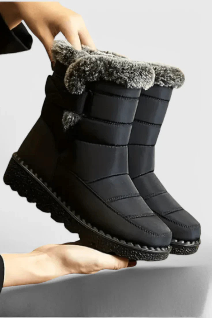 Petra | Snow Boots Winter Boots Waterproof Women Warm Fur Lined Faux Fur Mid Calf