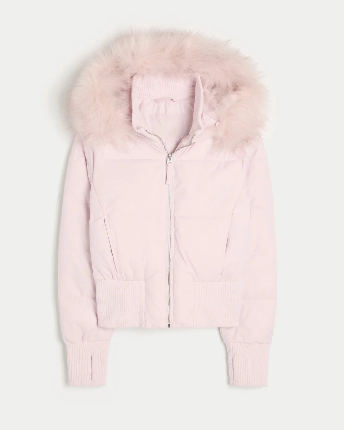 Rhea | Puffer Coat Puffer Jacket Quilted Winter Warm Hooded Faux Fur Trim Zip Up
