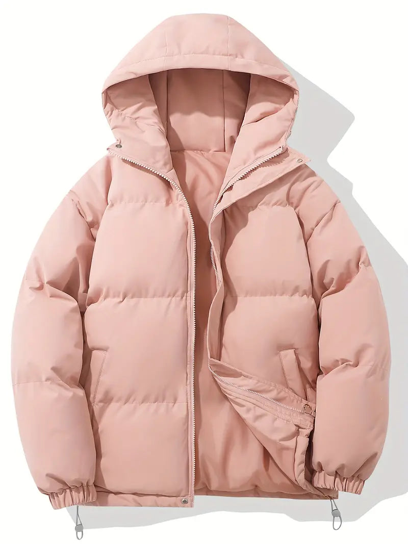 Sasha | Puffer Jacket Puffer Coat Quilted Winter Warm Hooded Water-Resistant Zip Up Padded Lined