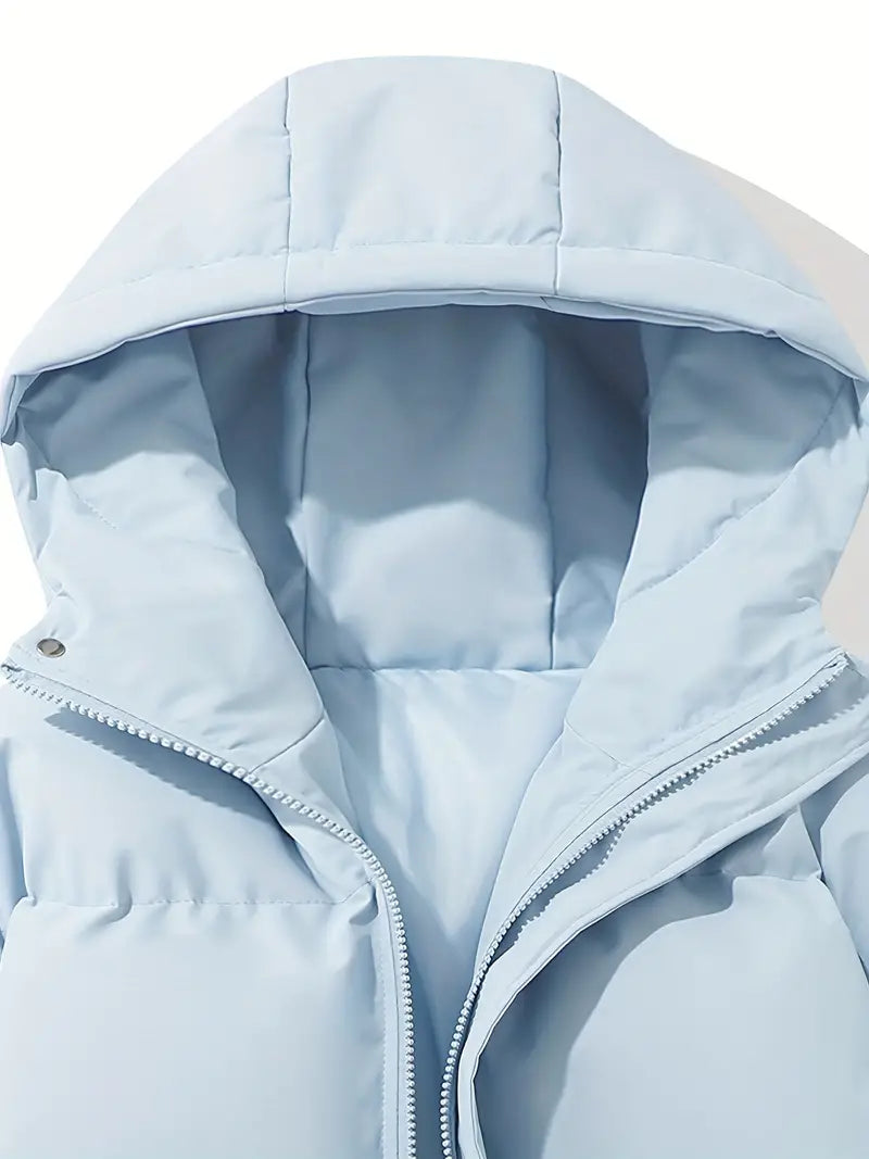 Sasha | Puffer Jacket Puffer Coat Quilted Winter Warm Hooded Water-Resistant Zip Up Padded Lined