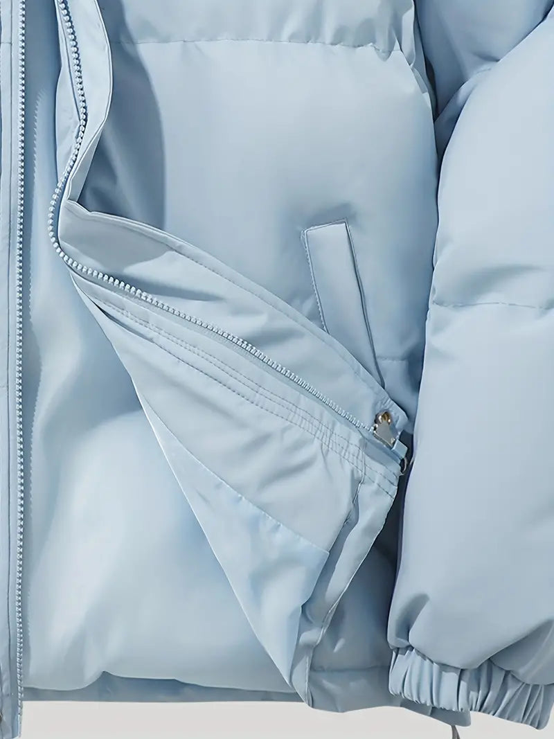 Sasha | Puffer Jacket Puffer Coat Quilted Winter Warm Hooded Water-Resistant Zip Up Padded Lined