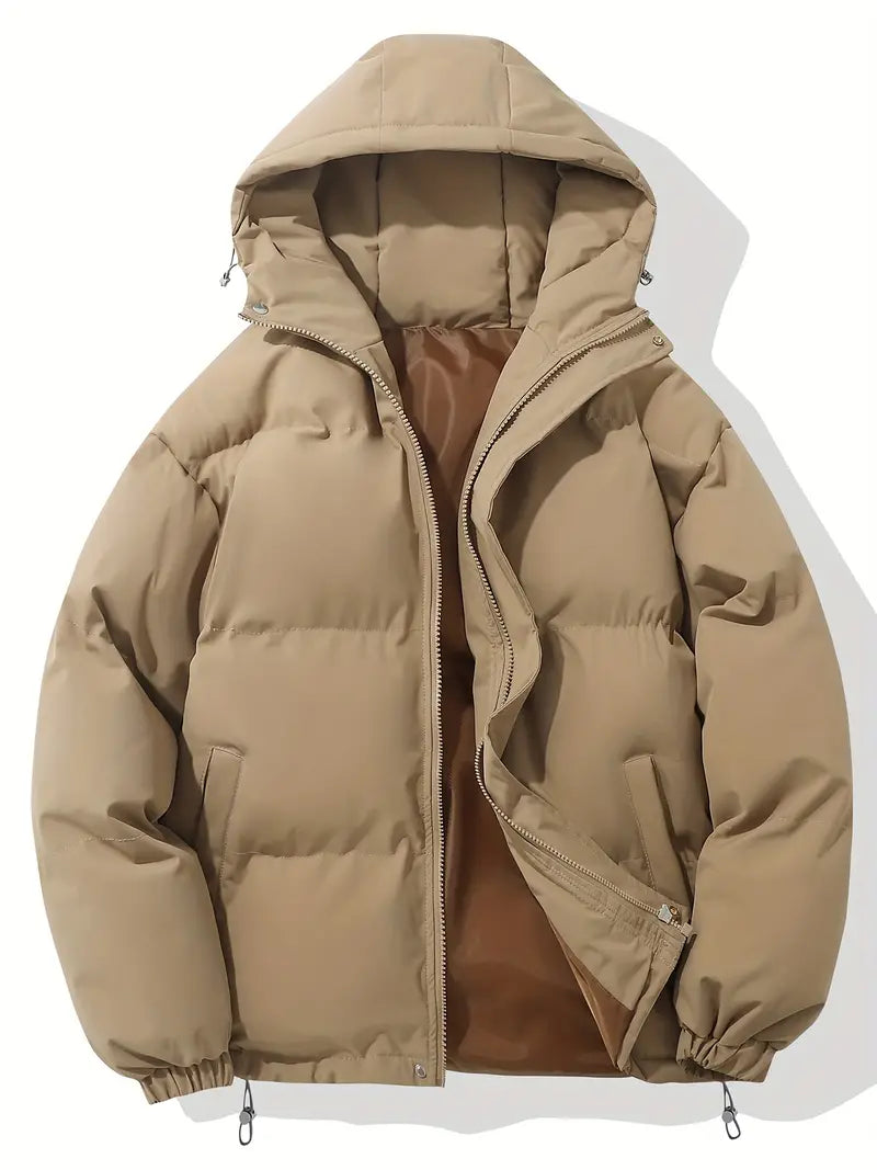 Sasha | Puffer Jacket Puffer Coat Quilted Winter Warm Hooded Water-Resistant Zip Up Padded Lined