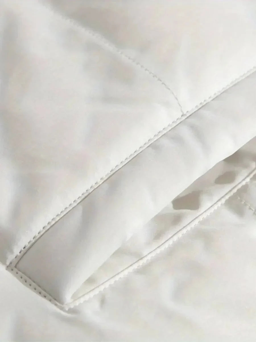 Lena | Quilted Jacket Puffer Jacket Puffer Coat Winter Warm Hooded Sherpa Lined Zip Up