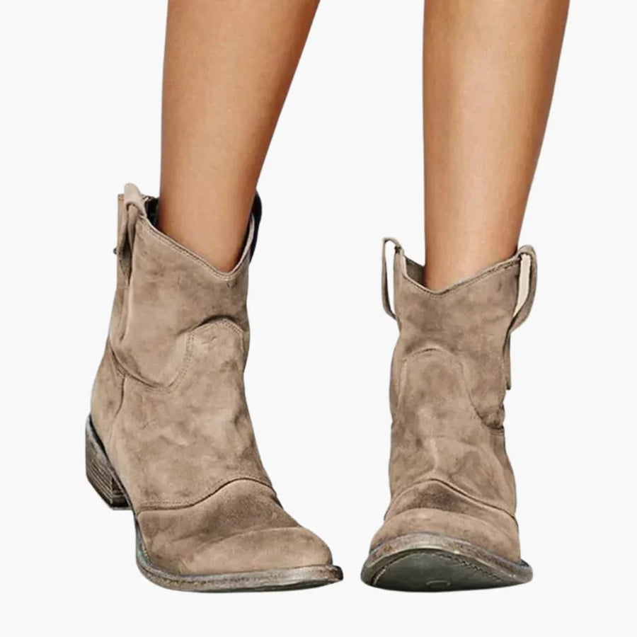 Josie | Cowboy Boots Western Boots Ankle Boots Women Winter Fall Pointed Toe Low Heel