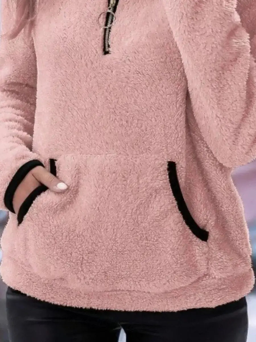 Ginny | Fleece Half-Zip Quarter-Zip Cardigan for Women