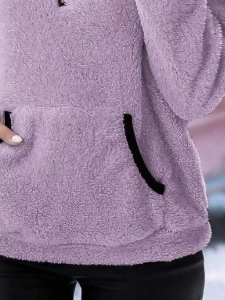 Ginny | Fleece Half-Zip Quarter-Zip Cardigan for Women