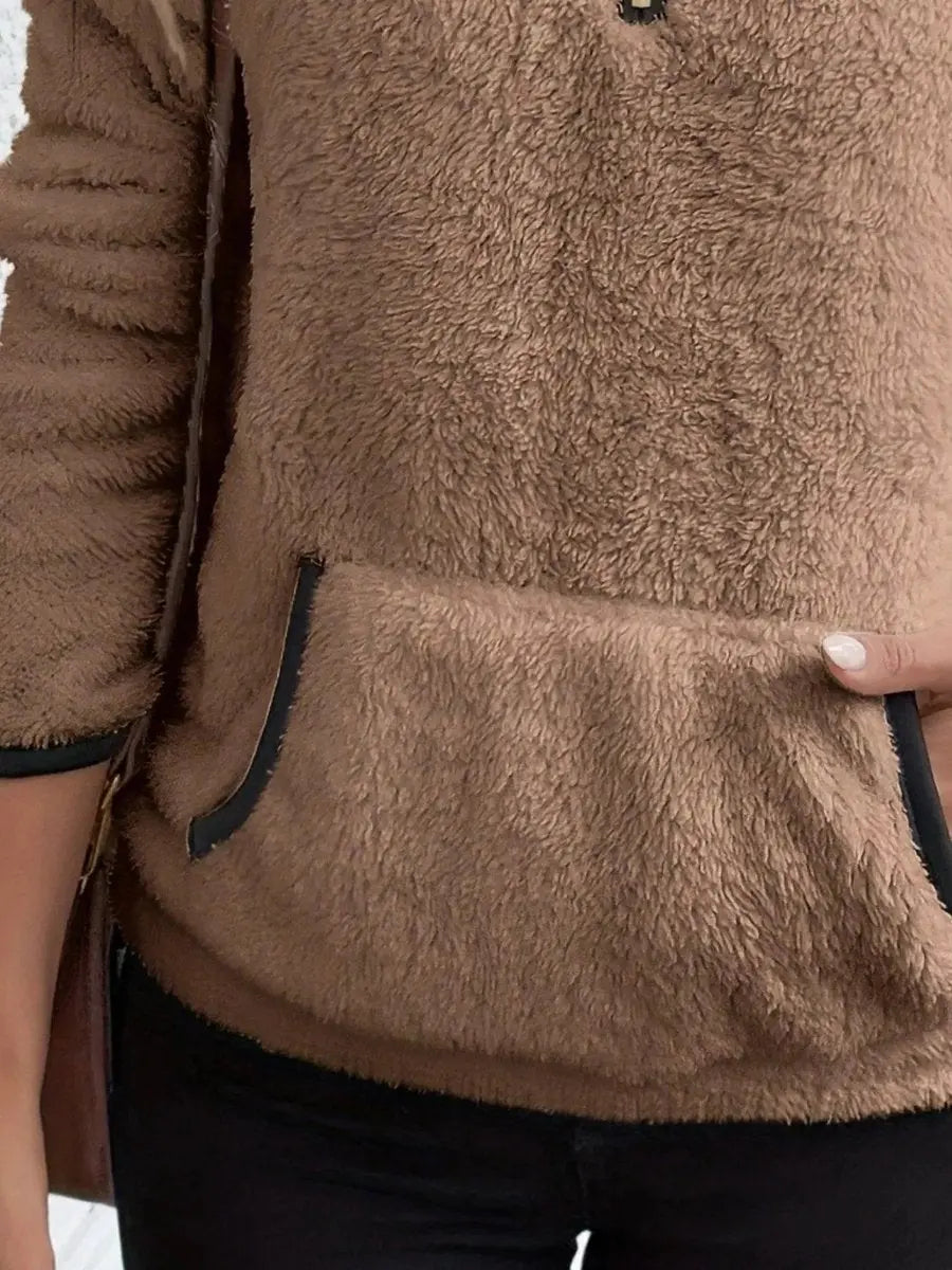 Ginny | Fleece Half-Zip Quarter-Zip Cardigan for Women