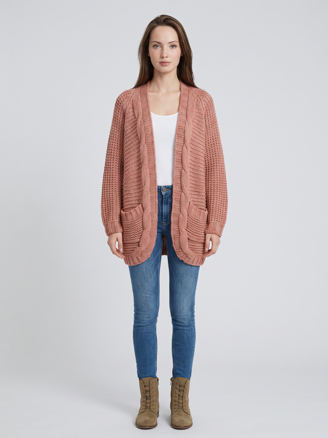 Celine | Cable-Knit Cardigan for Women