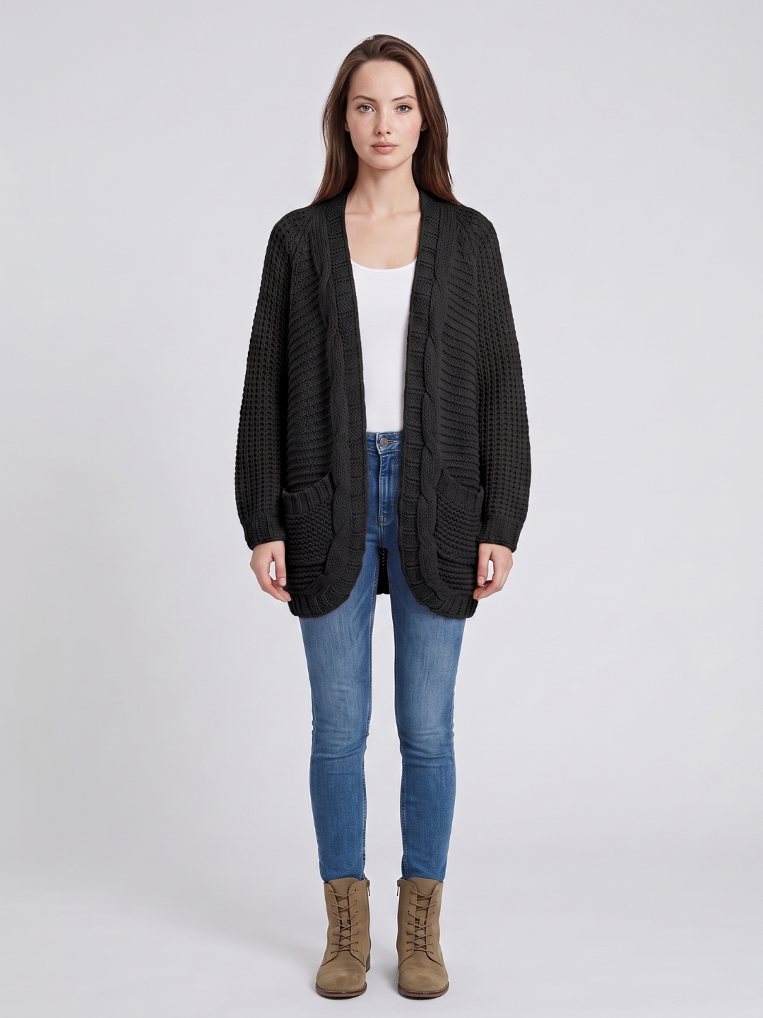 Celine | Cable-Knit Cardigan for Women