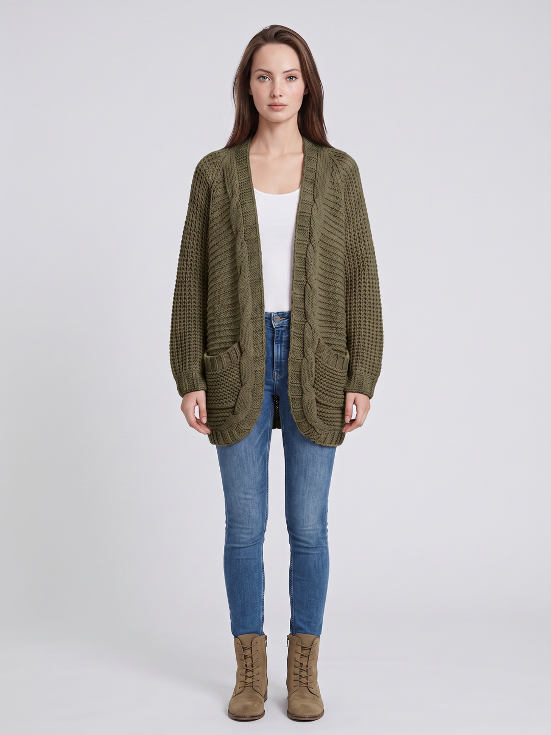 Celine | Cable-Knit Cardigan for Women
