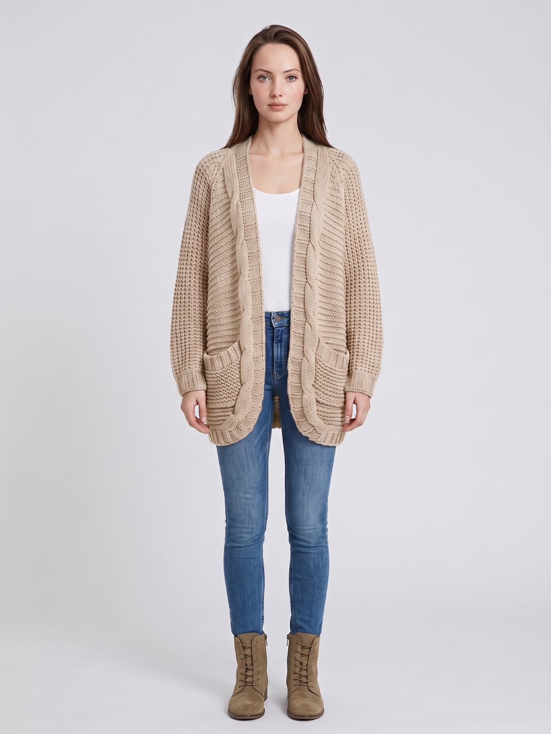 Celine | Cable-Knit Cardigan for Women
