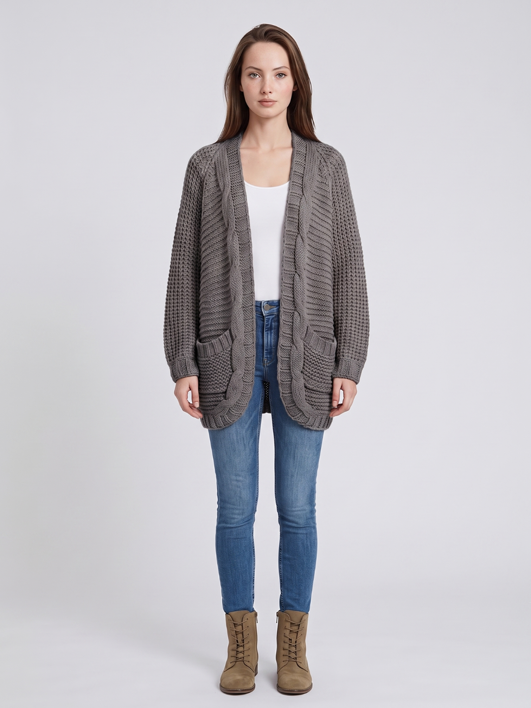 Celine | Cable-Knit Cardigan for Women