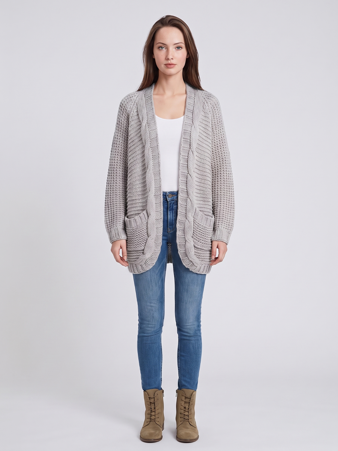 Celine | Cable-Knit Cardigan for Women