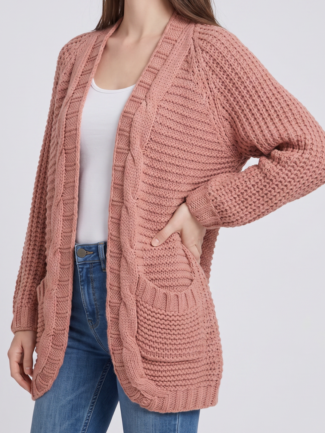 Celine | Cable-Knit Cardigan for Women