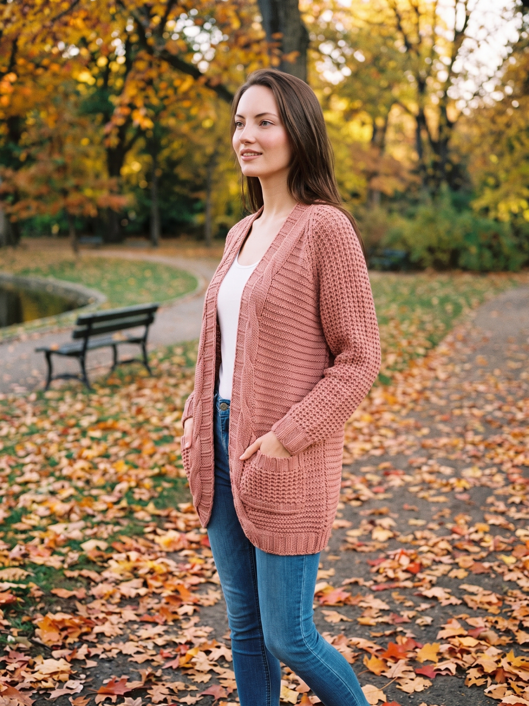 Celine | Cable-Knit Cardigan for Women