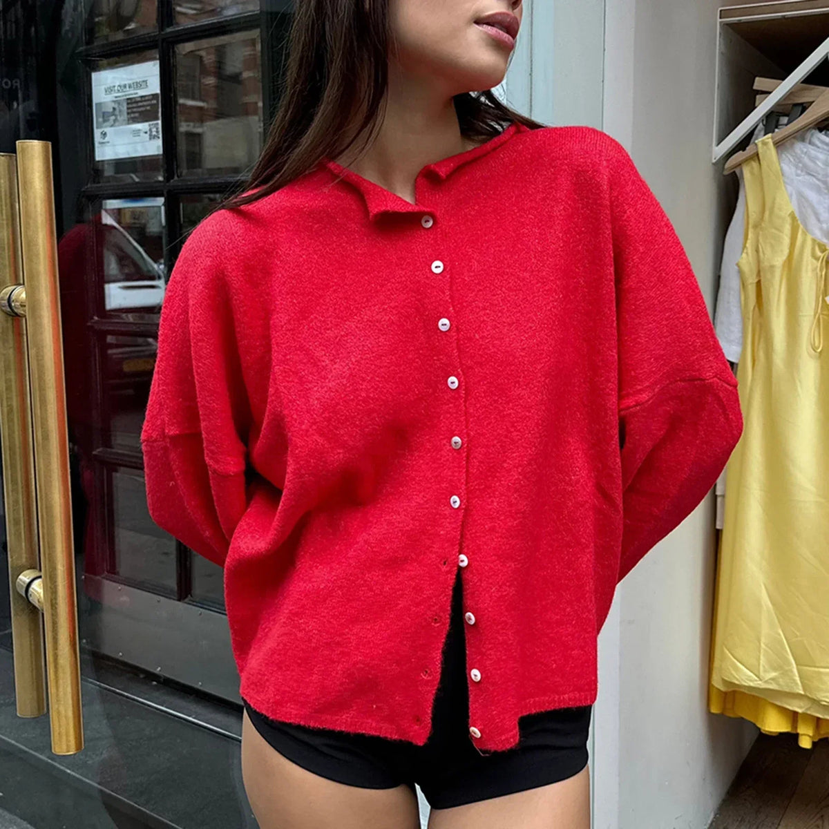 Aubrey | Relaxed-Fit Button-Front Cardigan for Women