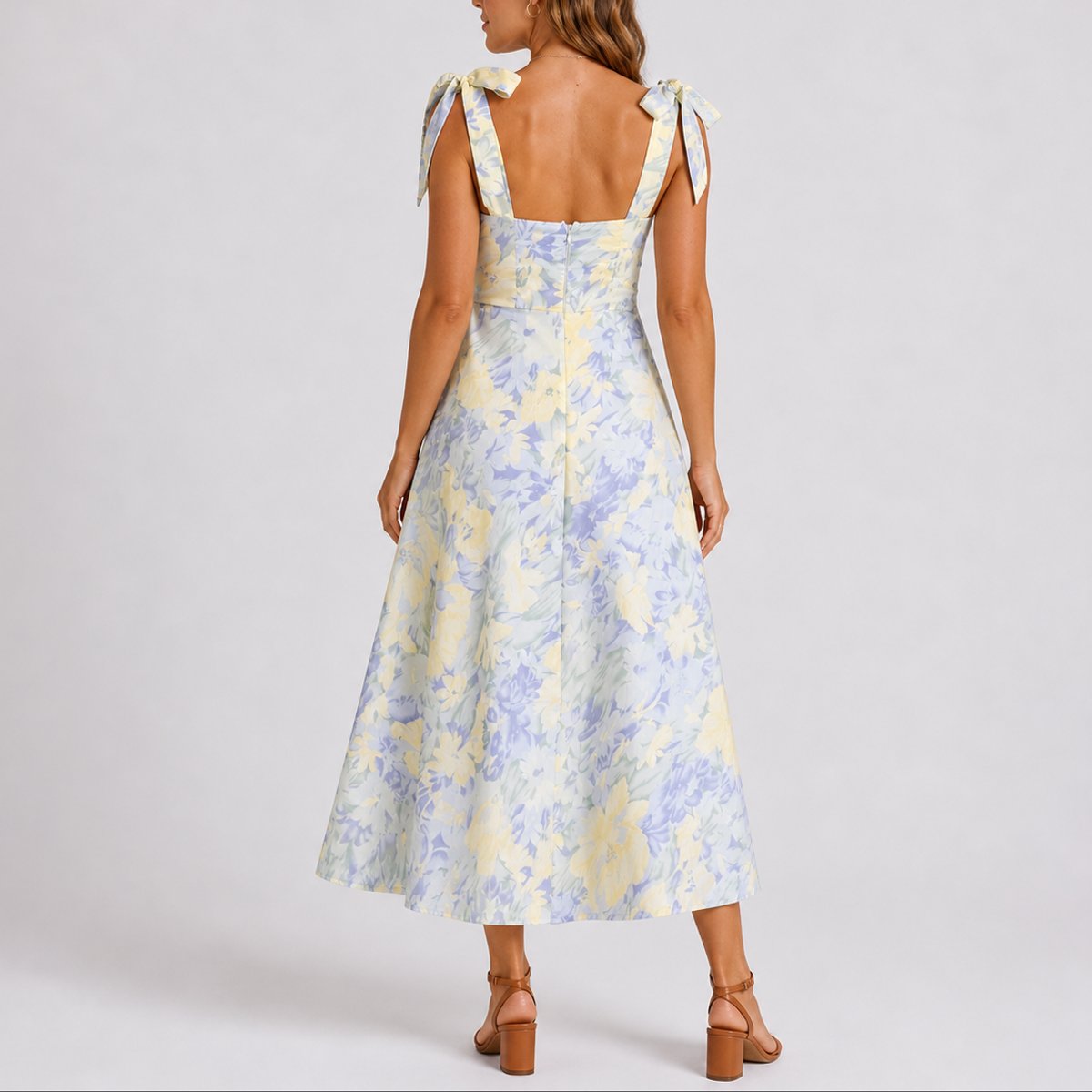 Marisol | Wedding Guest Dress Midi Dress Women Floral Ruched Sweetheart A-Line Formal Cocktail Fall