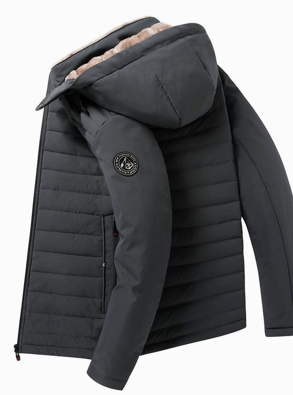 Edda | Women's Winter Coat Sherpa-Lined Hooded Quilted Insulated Warm Zip-Up