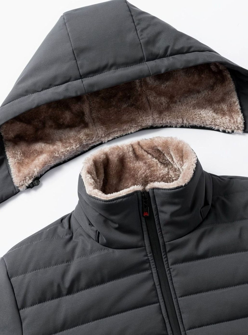 Edda | Women's Winter Coat Sherpa-Lined Hooded Quilted Insulated Warm Zip-Up