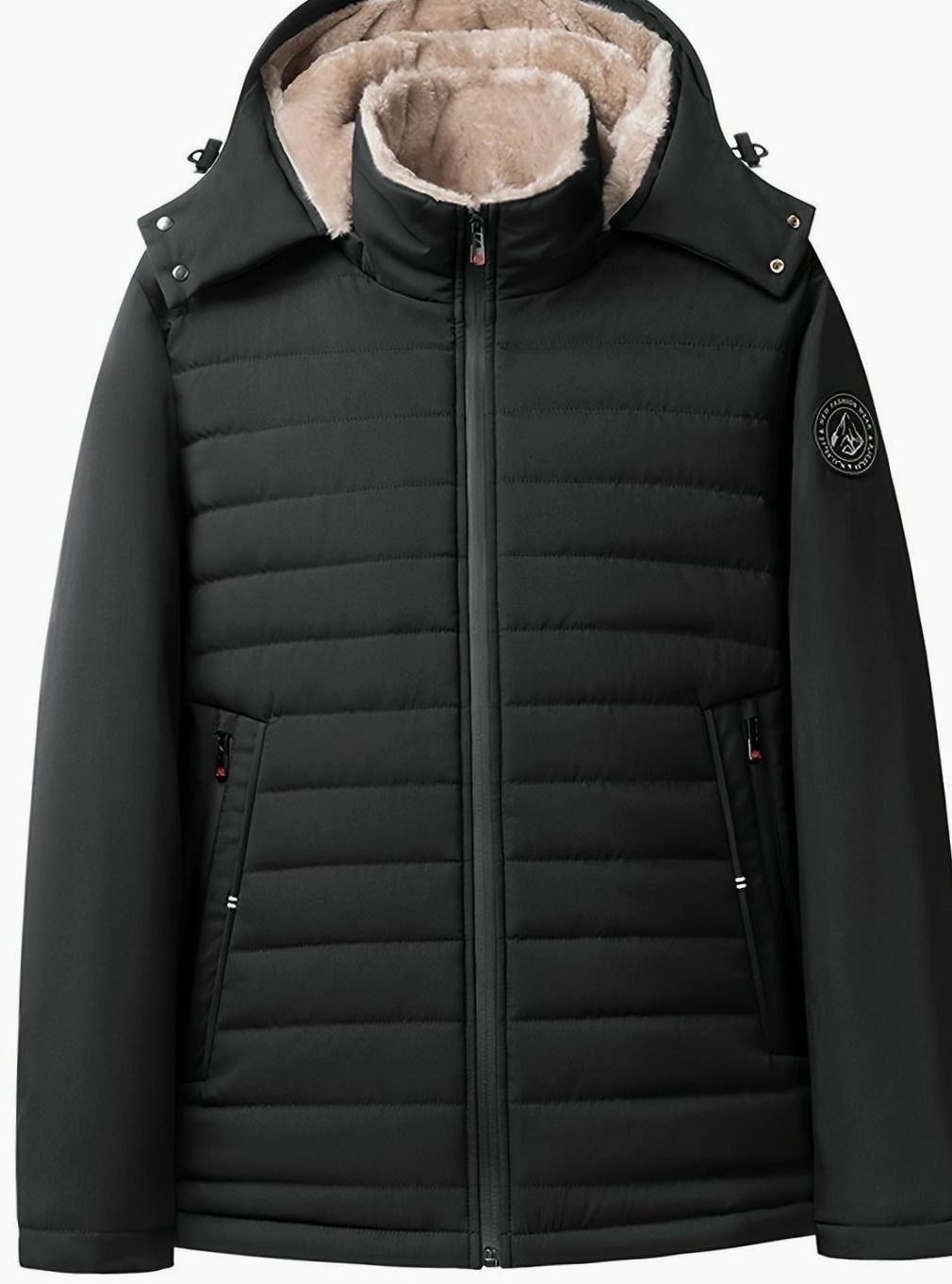Edda | Women's Winter Coat Sherpa-Lined Hooded Quilted Insulated Warm Zip-Up