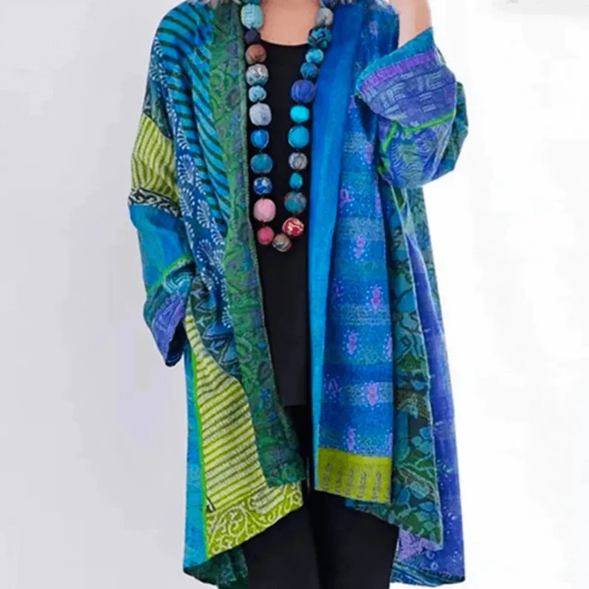 Dahlia | Patchwork Longline Cardigan for Women