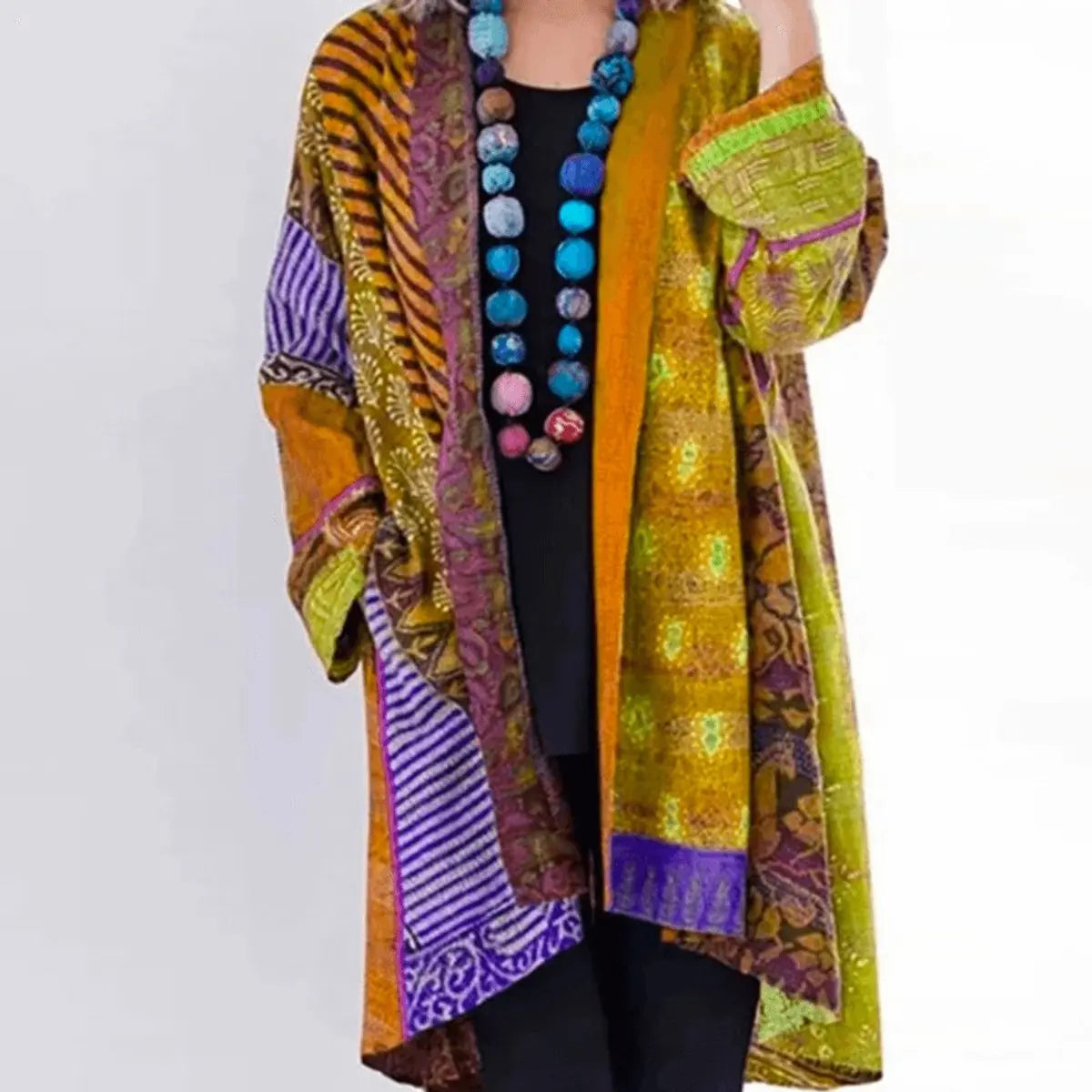 Dahlia | Patchwork Longline Cardigan for Women