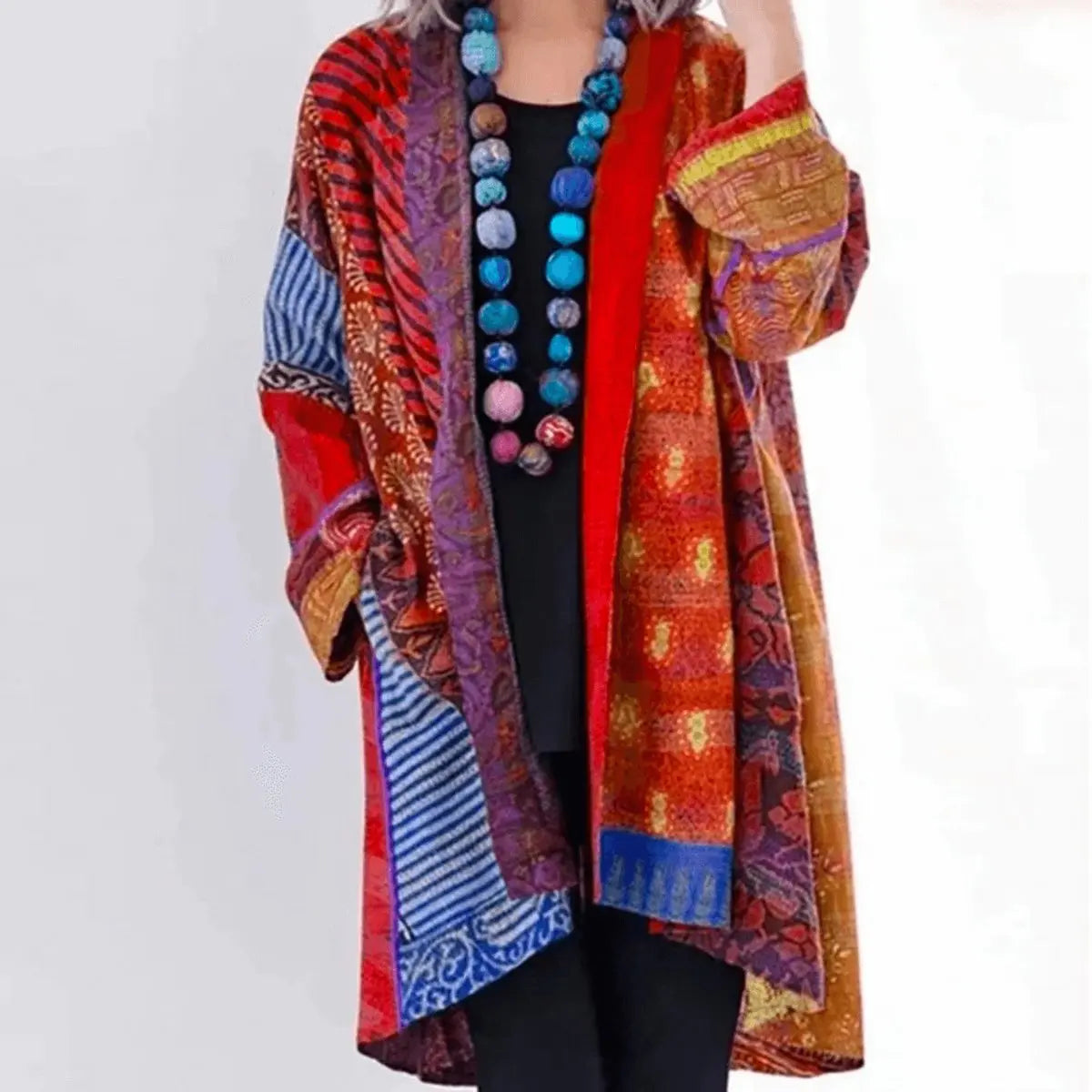 Dahlia | Patchwork Longline Cardigan for Women
