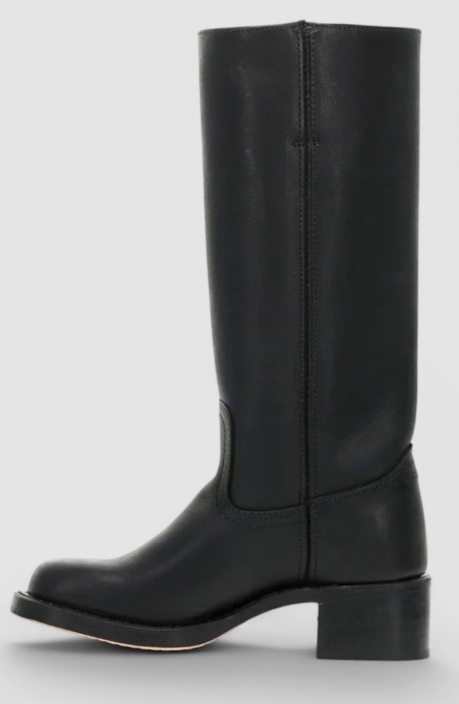 Gaia | Leather Knee High Boots Tall Boots Riding Boots Women Winter Fall Block Heel