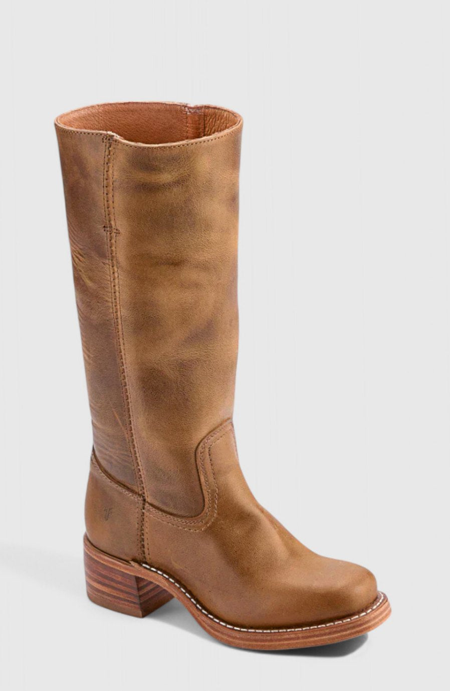 Gaia | Leather Knee High Boots Tall Boots Riding Boots Women Winter Fall Block Heel