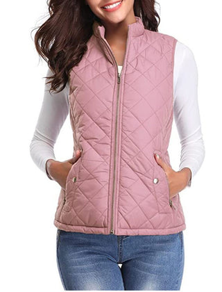 Women's lightweight quilted gilet by Christine Brewer, sleeveless zip-up jacket with a stylish quilted design and comfortable fit.