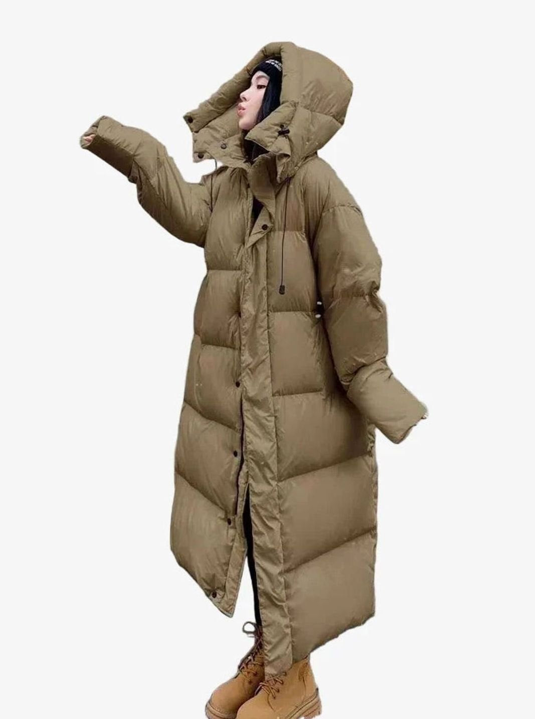 Liesel | Women's Puffer Coat Hooded Oversized Quilted Warm Winter Zip-Up