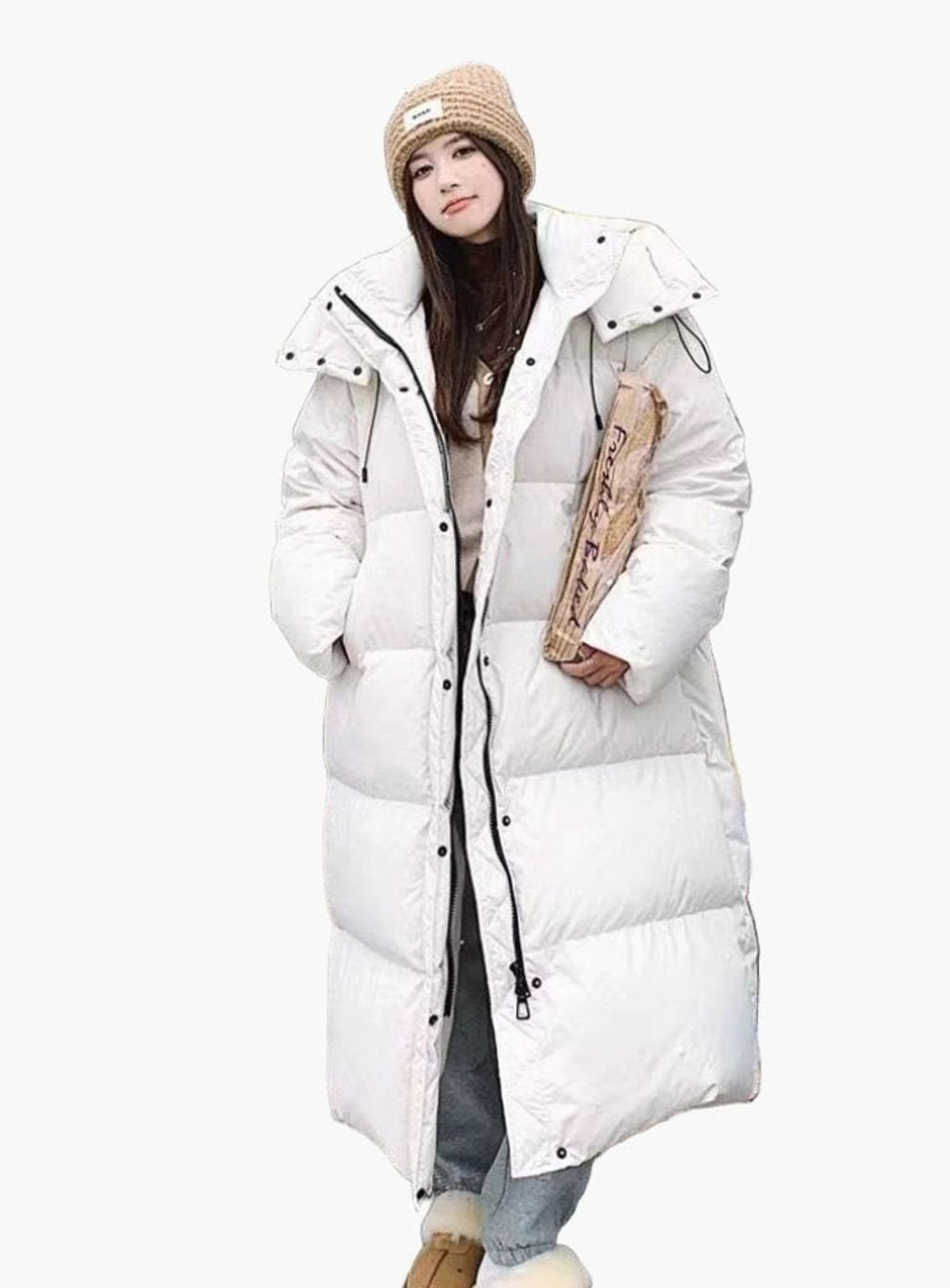 Liesel | Women's Puffer Coat Hooded Oversized Quilted Warm Winter Zip-Up