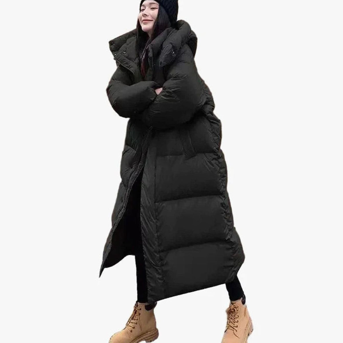 Liesel | Women's Puffer Coat Hooded Oversized Quilted Warm Winter Zip-Up