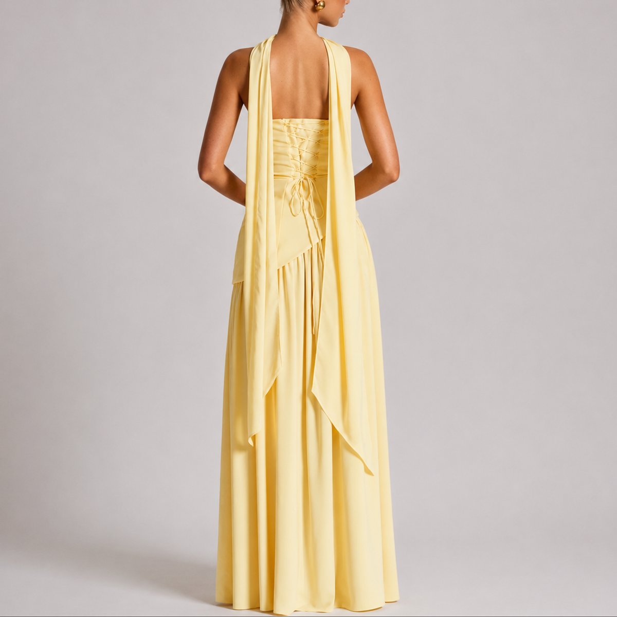 Carmen | Wedding Guest Dress Maxi Dress Women Strapless Open Back Side Slit Cocktail Formal