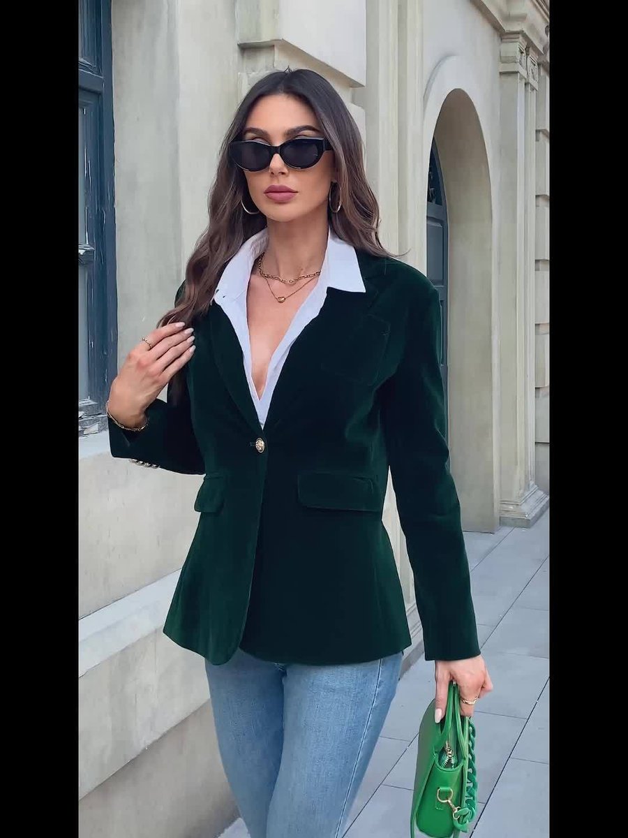 Tilda | Velvet Blazer for Women